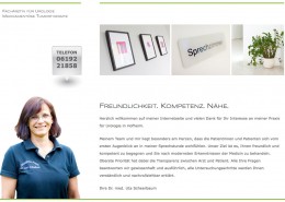 Webseite Dr. med. Uta Scheerbaum